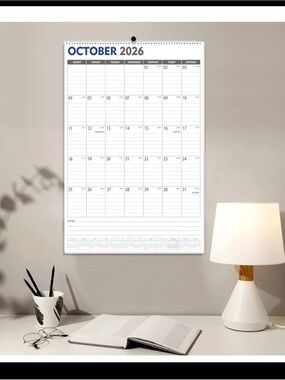 Large 2026-2027 Wall Calendar 18-Month Vertical Planner, 22"x15", Home & Office